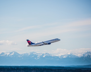 Airplane taking off.